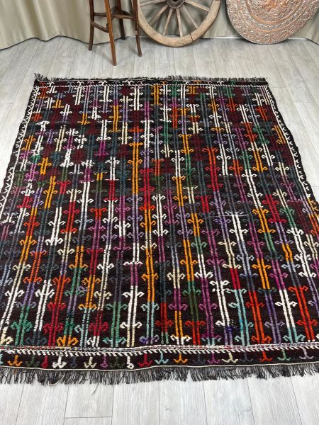 El Dokumasi Halı Kilim Yolluk Paspas Ölçü 242X203 Cm