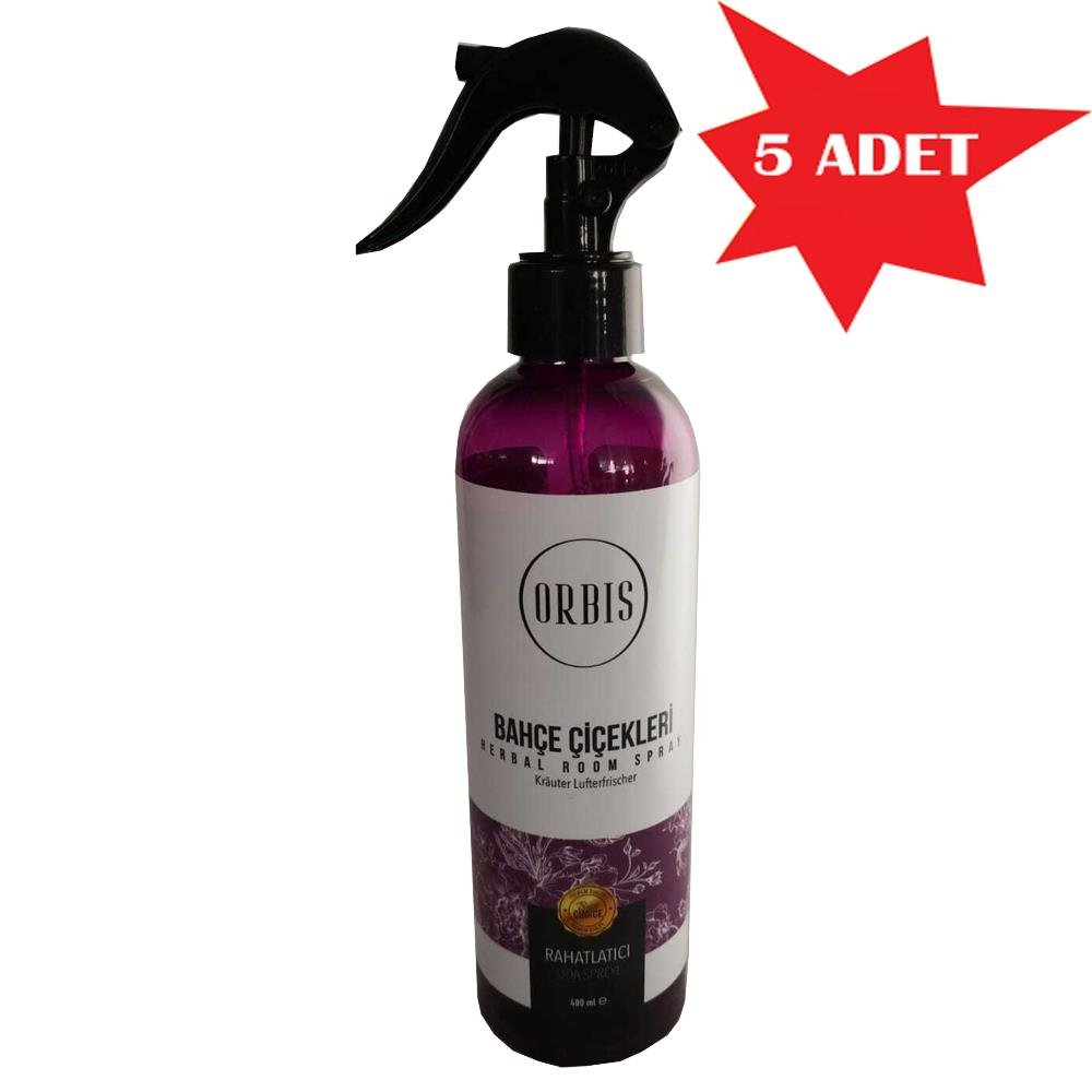 Oda Kokusu 400 Ml Bahçe Çiçek Orbis 5 Adet