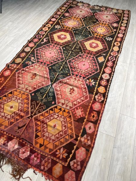 El Dokumasi Halı Kilim Yolluk Paspas Ölçü 350X154 Cm