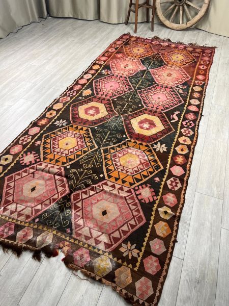 El Dokumasi Halı Kilim Yolluk Paspas Ölçü 350X154 Cm