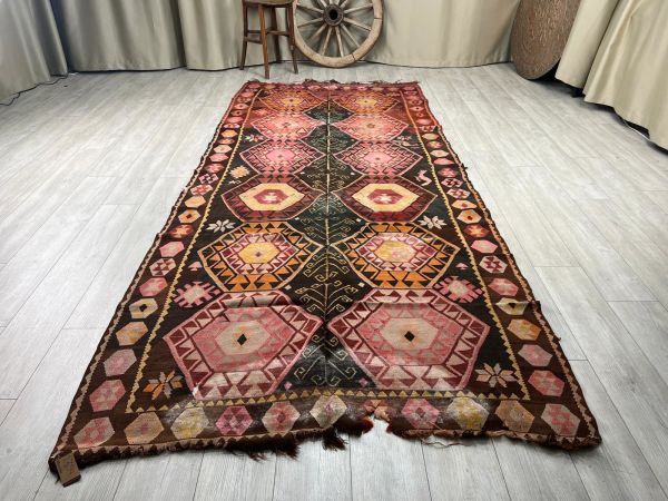 El Dokumasi Halı Kilim Yolluk Paspas Ölçü 350X154 Cm