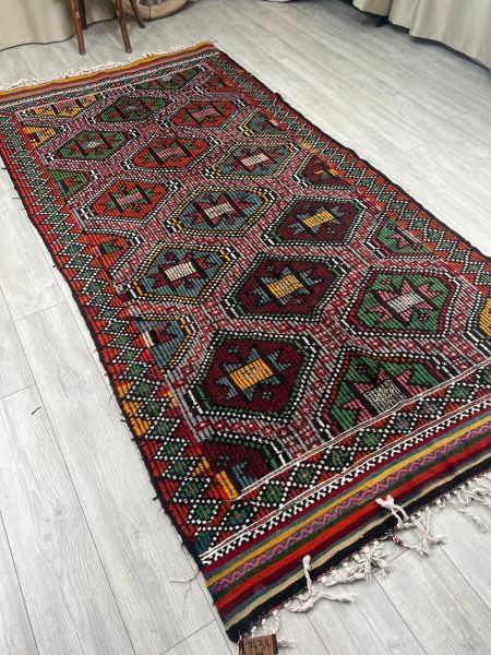 El Dokumasi Halı Kilim Yolluk Paspas Ölçü 313X154 Cm