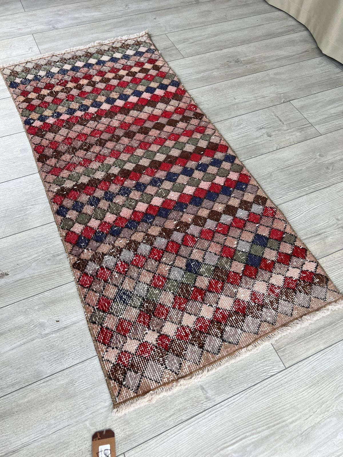 El Dokumasi Halı Kilim Yolluk Paspas Ölçü 134X60 Cm
