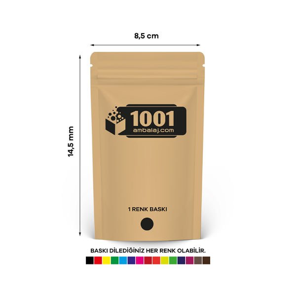 8,5X14,5 Cm Kraft Renk Doypack Torba /29/