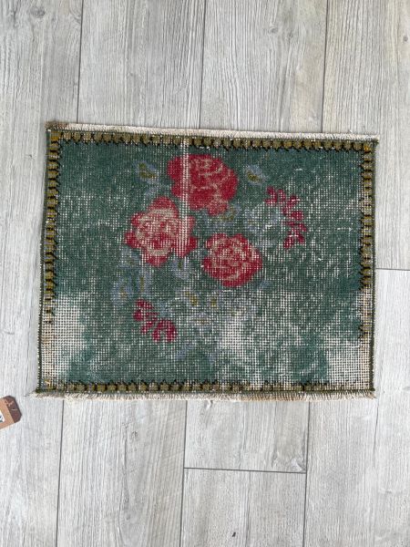 El Dokumasi Halı Kilim Yolluk Paspas Ölçü 53,5X43 Cm