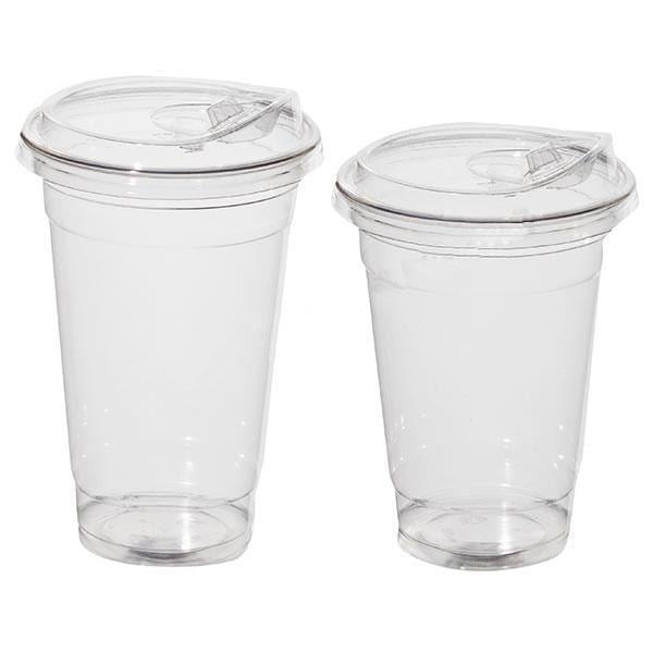 Bardak Kapağı Düz Klipsli Plastik Şeffaf 8 Oz - 18 Oz Arasi / 95 Çap / 50 Adet