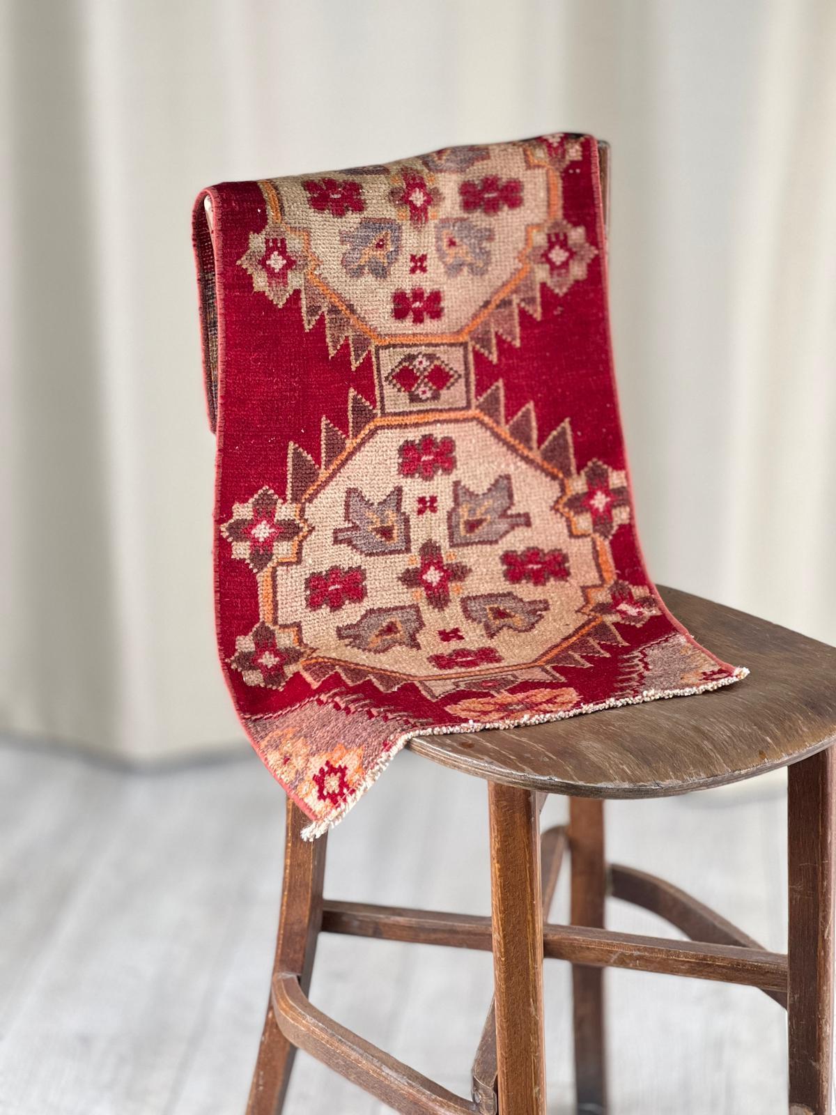 El Dokumasi Halı Kilim Yolluk Paspas Ölçü 79X37 Cm