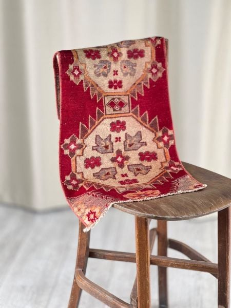 El Dokumasi Halı Kilim Yolluk Paspas Ölçü 79X37 Cm