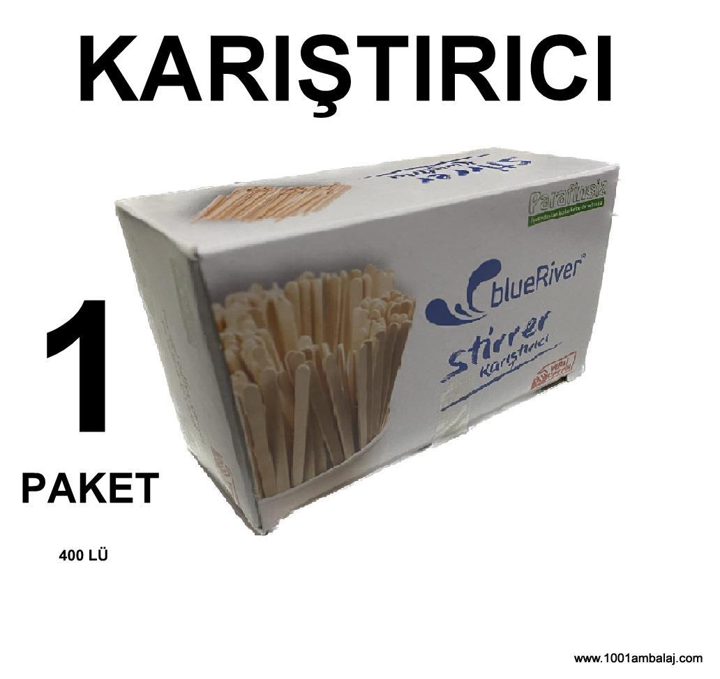 Tahta Çay Kariştirici Ahşap Çay Kariştiricisi kağıtsiz Blue River Parafinsiz 400 Lü 1 Paket