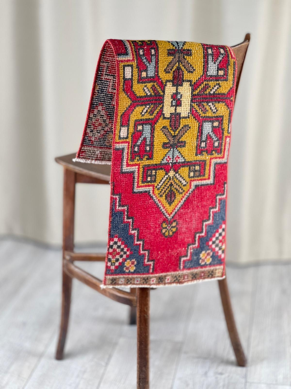 El Dokumasi Halı Kilim Yolluk Paspas Ölçü 93X32 Cm