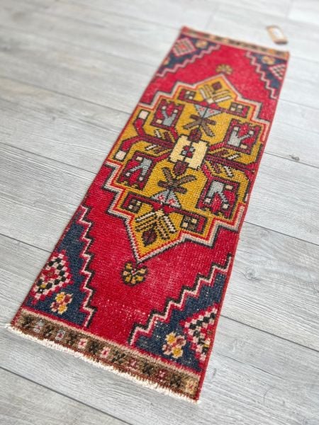 El Dokumasi Halı Kilim Yolluk Paspas Ölçü 93X32 Cm
