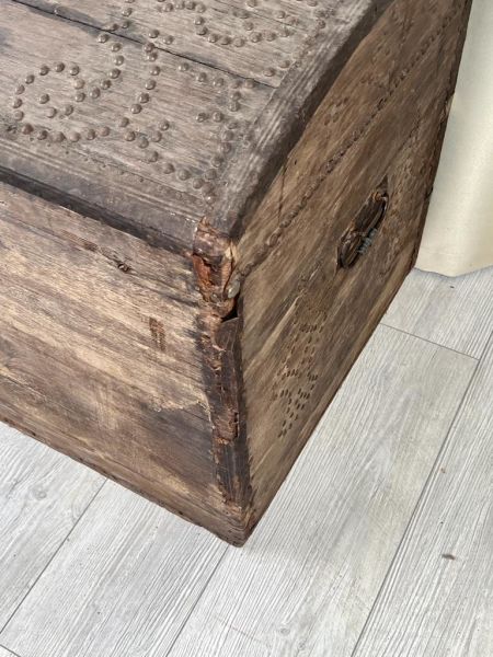 Eski Antika Sandık Ölçü 105X56,5 Cm H 65 Cm