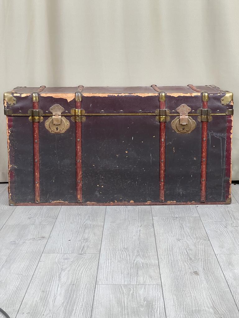 Eski Antika Sandık Ölçü 100X51 Cm H 50,5 Cm