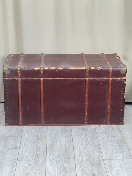 Eski Antika Sandık Ölçü 100X51 Cm H 50,5 Cm