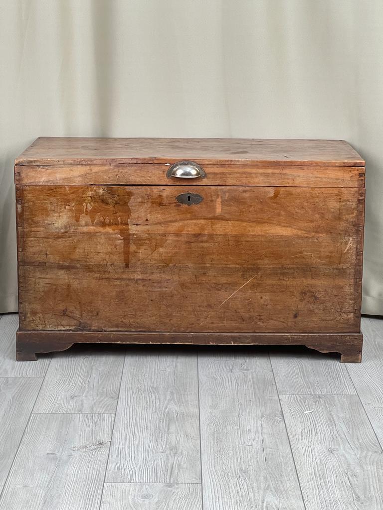 Eski Antika Sandık Ölçü 91X46 Cm H 55 Cm