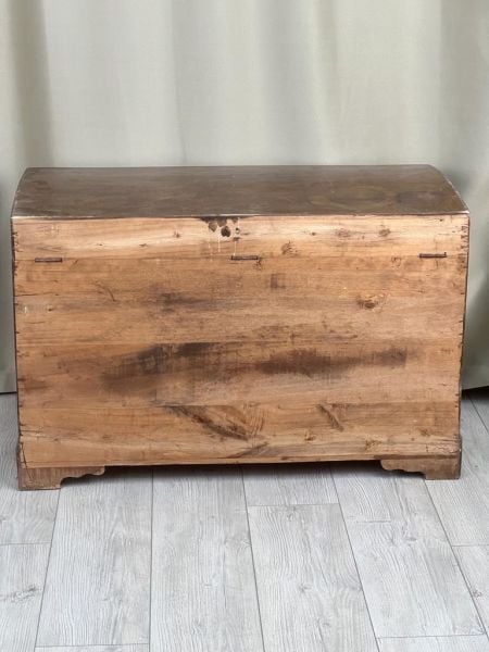 Eski Antika Sandık Ölçü 94X47 Cm H 61 Cm