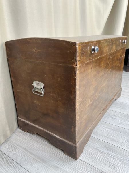 Eski Antika Sandık Ölçü 94X47 Cm H 61 Cm