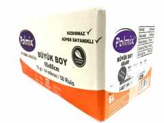 Çöp Torbası Polmix Büyük Boy 70 Gram 65X80 Siyah 1 Paket