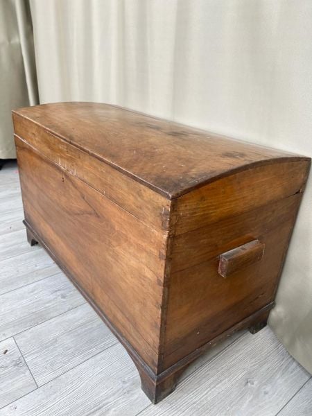 Eski Antika Sandık Ölçü 90X44 Cm H 57 Cm