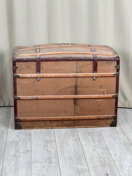 Eski Antika Sandık Ölçü 90X53 Cm H 66 Cm