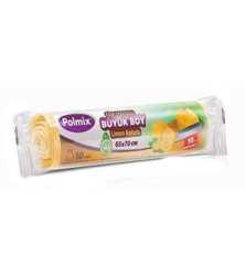 Çöp Torbası Polmix Büzgülü Büyük 65X70 Limon Kokulu 1 Paket