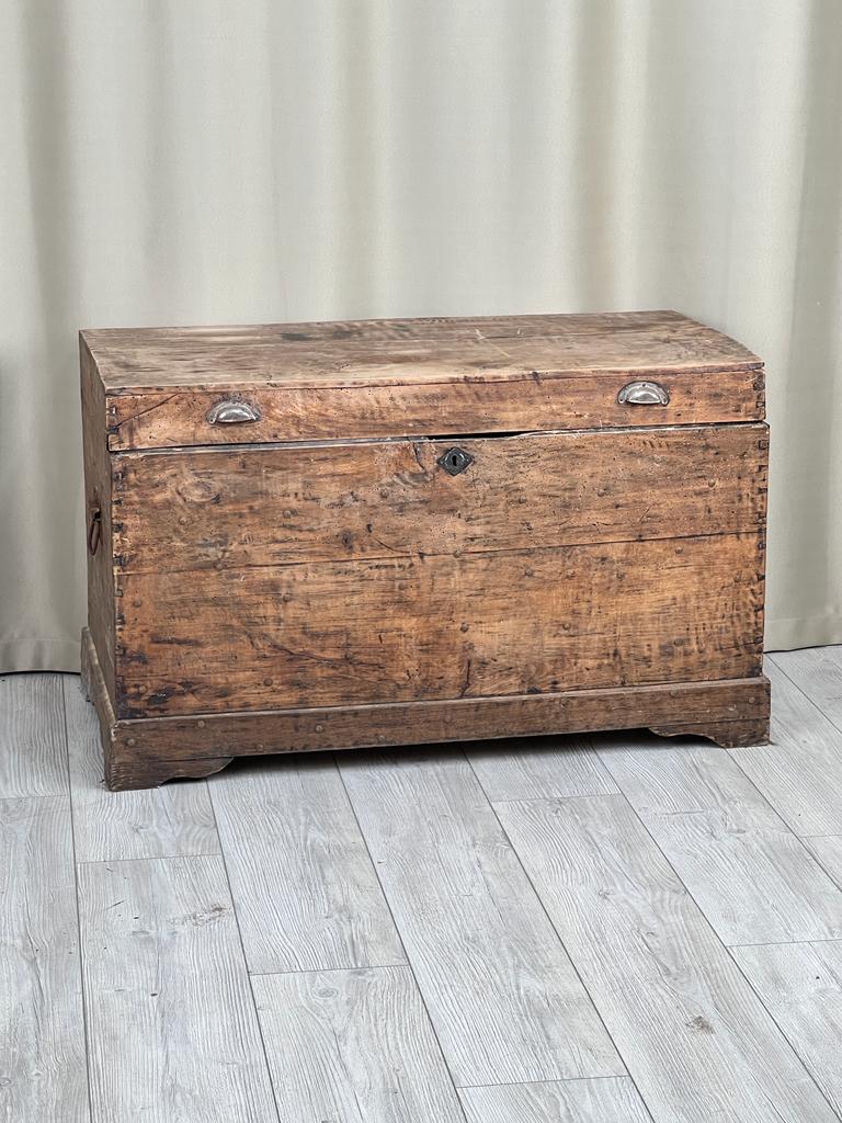 Eski Antika Sandık Ölçü 96X50 Cm H 59 Cm