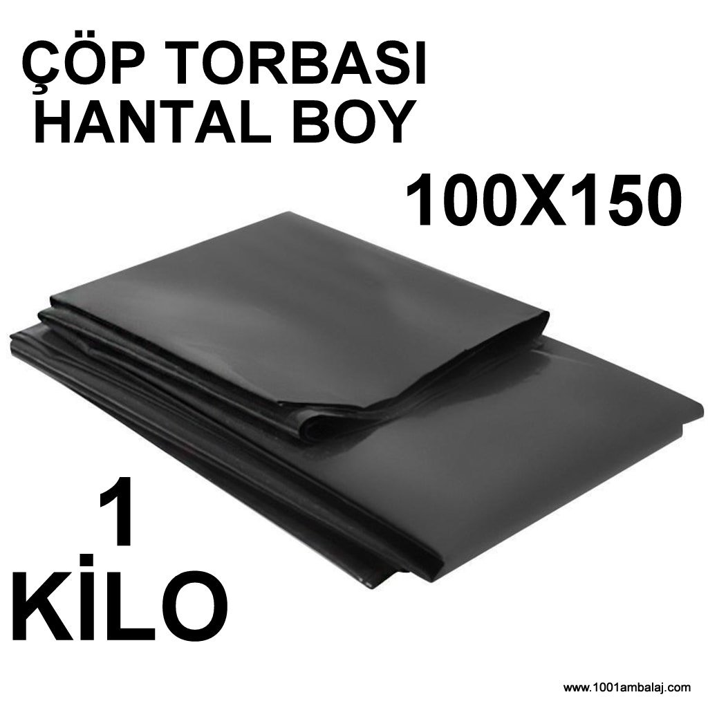 Çöp Torbası Hantal Boy Gram 100X150 Cm Siyah 1 Kilo