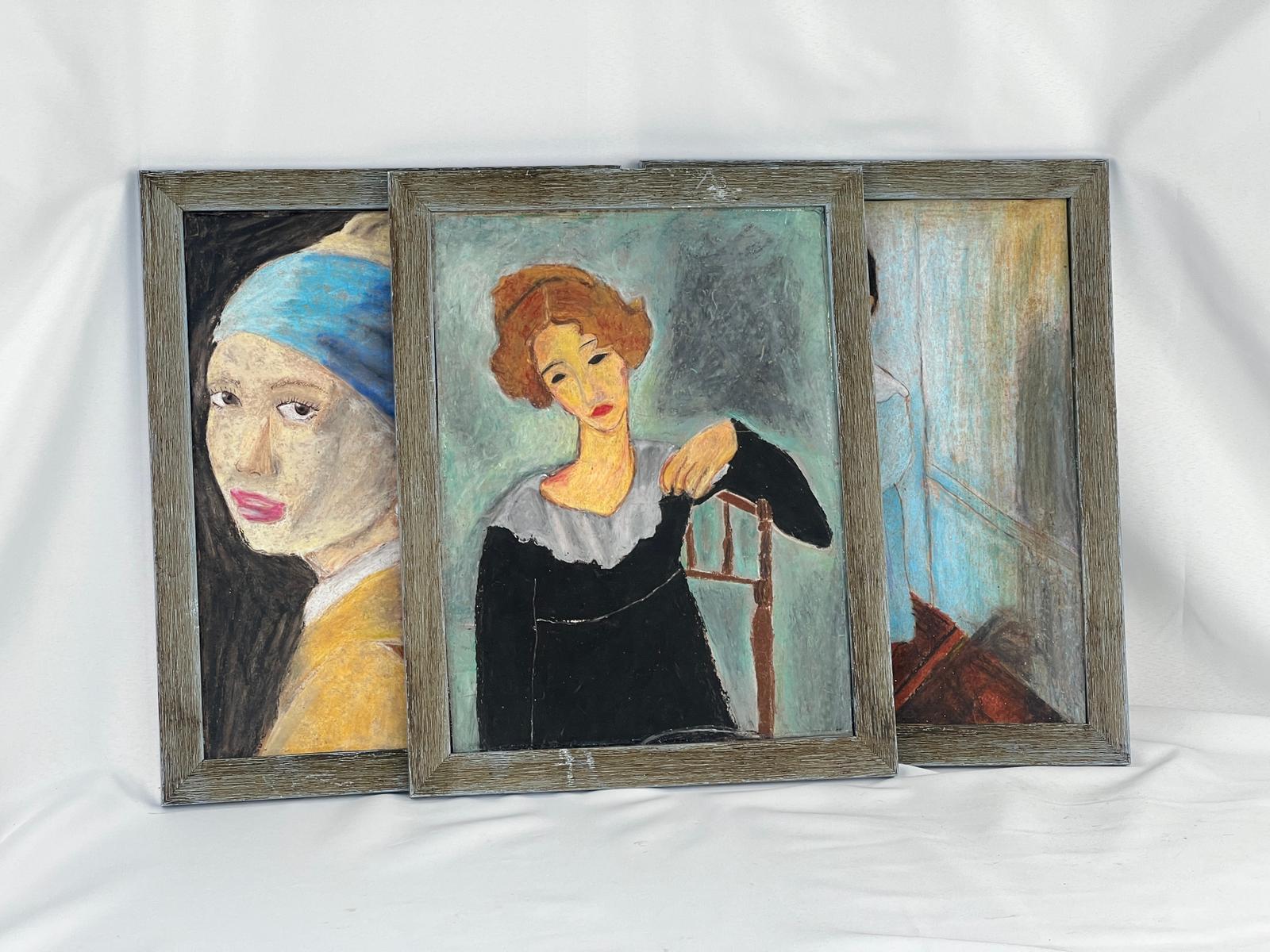 Üç Parçali Tablo Ölçü 35X45 Cm H 4 Cm