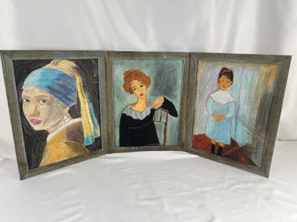 Üç Parçali Tablo Ölçü 35X45 Cm H 4 Cm