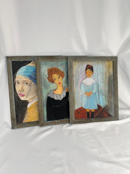 Üç Parçali Tablo Ölçü 35X45 Cm H 4 Cm