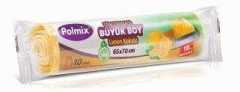 Çöp Torbası Polmix Büzgülü Büyük 65X70 Limon Kokulu 30 Paket