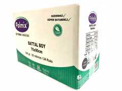 Çöp Torbası Polmix Battal 140 Gram 70X90 Siyah 1 Koli 24 Paket
