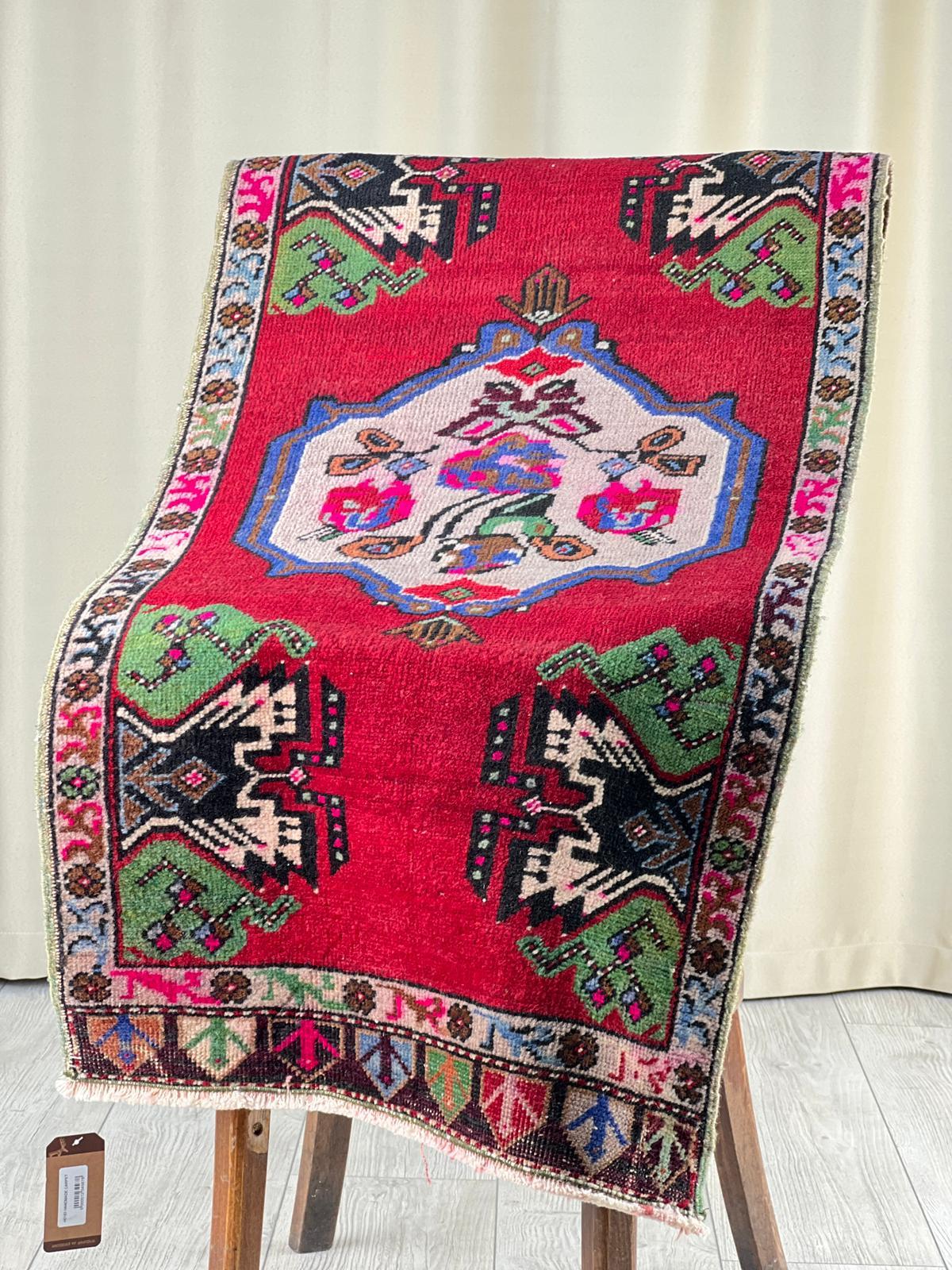 El Dokumasi Halı Kilim Yolluk Paspas Ölçü 55X113 Cm
