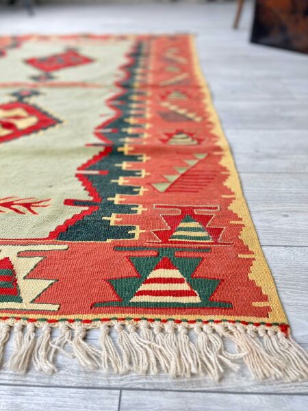 El Dokumasi Halı Kilim Yolluk Paspas Ölçü 180X111 Cm