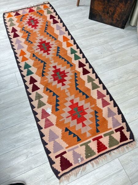 El Dokumasi Halı Kilim Yolluk Paspas Ölçü 235X78 Cm