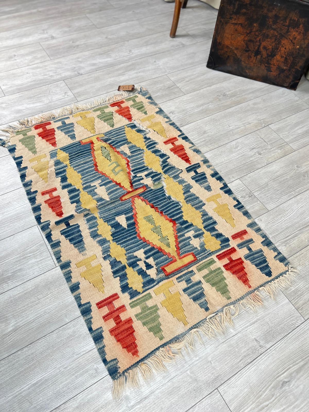 El Dokumasi Halı Kilim Yolluk Paspas Ölçü 123X75 Cm