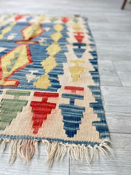 El Dokumasi Halı Kilim Yolluk Paspas Ölçü 123X75 Cm