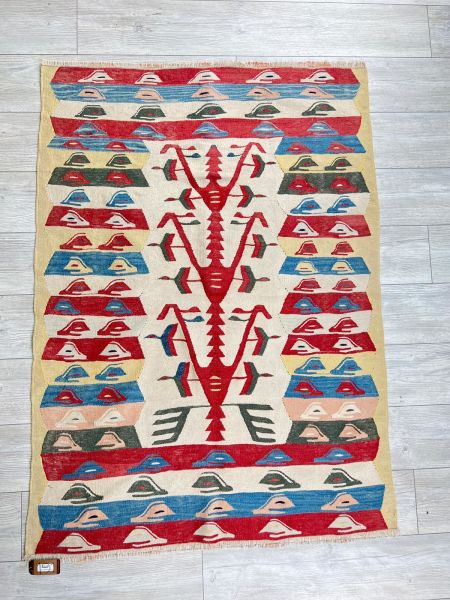 El Dokumasi Halı Kilim Yolluk Paspas Ölçü 156X111 Cm