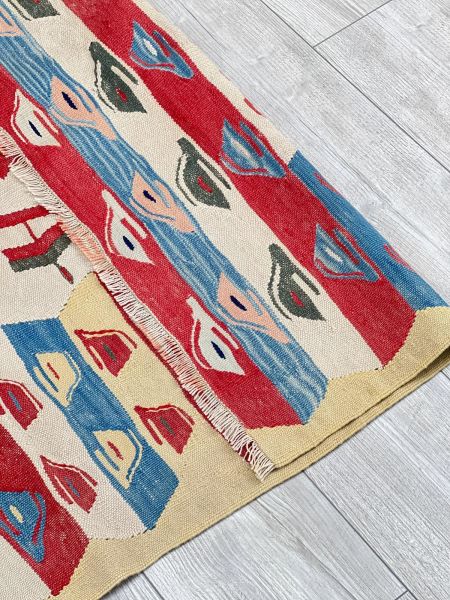 El Dokumasi Halı Kilim Yolluk Paspas Ölçü 156X111 Cm