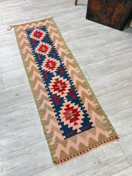 El Dokumasi Halı Kilim Yolluk Paspas Ölçü 176X54 Cm
