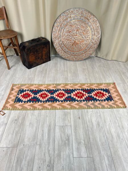 El Dokumasi Halı Kilim Yolluk Paspas Ölçü 176X54 Cm