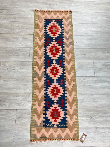 El Dokumasi Halı Kilim Yolluk Paspas Ölçü 176X54 Cm