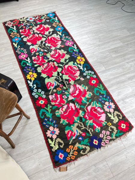 El Dokumasi Halı Kilim Yolluk Paspas Ölçü 297X117 Cm