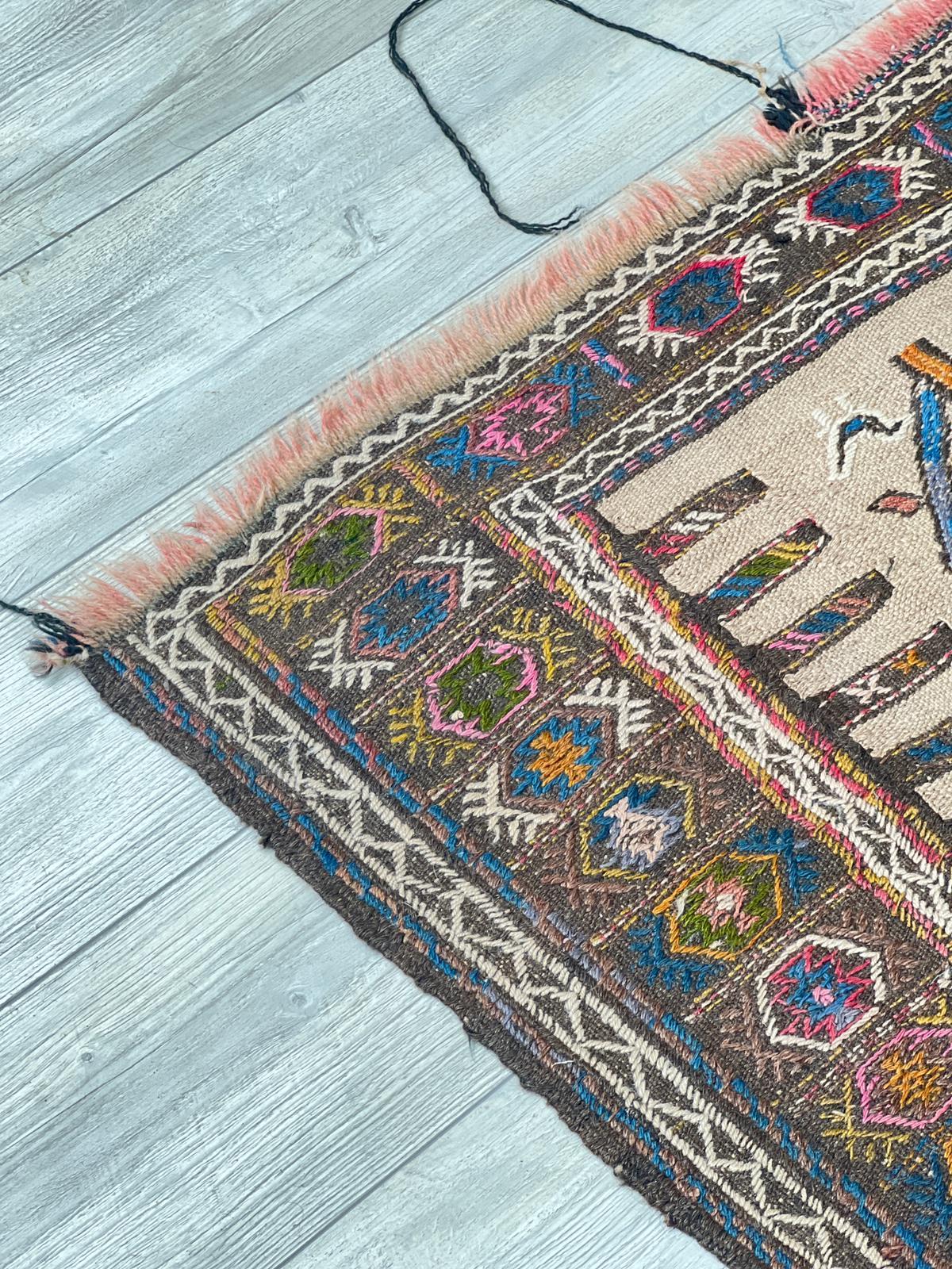 El Dokumasi Halı Kilim Yolluk Paspas Ölçü 175X87 Cm
