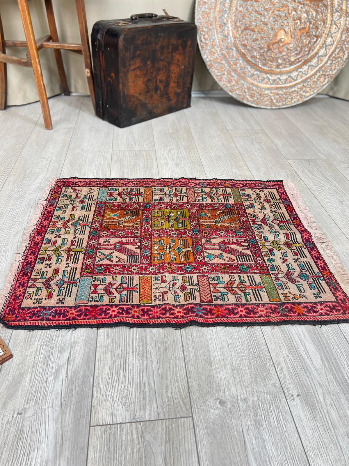 El Dokumasi Halı Kilim Yolluk Paspas Ölçü 96X72 Cm