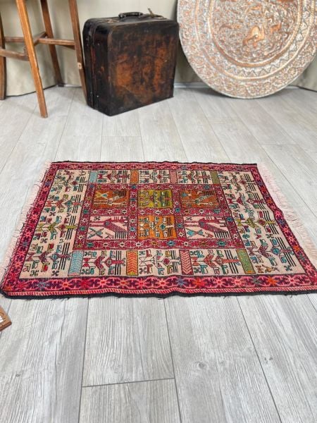 El Dokumasi Halı Kilim Yolluk Paspas Ölçü 96X72 Cm