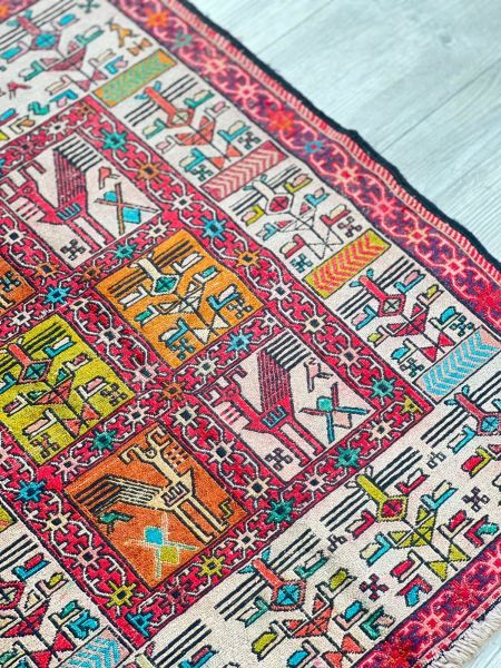 El Dokumasi Halı Kilim Yolluk Paspas Ölçü 96X72 Cm
