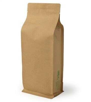 14X35X4,75 Cm Kraft Penceresiz 100 Adet Kilitsiz Tabanli Doypack Torba /105/