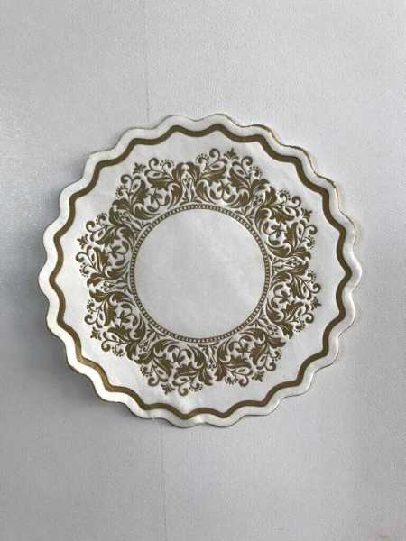 Bardak Altlik Dole Altın Yaldız Renk 9 Cm Gofre Baskılı 250 Adet