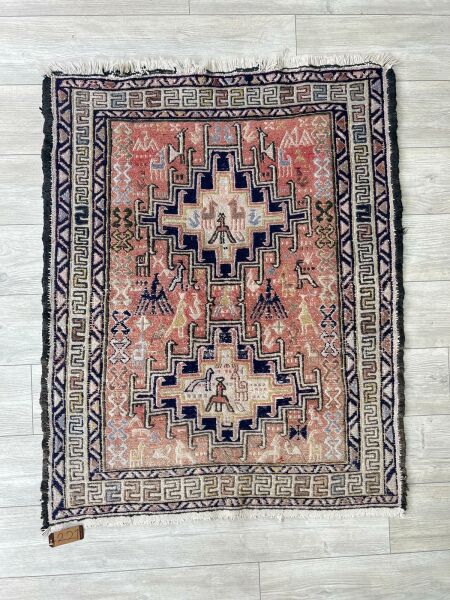 El Dokumasi Halı Kilim Yolluk Paspas Ölçü 131X103 Cm